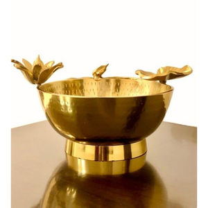 Elegant Black and Gold Designer Metal Bowl Decorative Table Accent Statement Bowl for Home Interior <b>Tabletop</b> <b>Display</b> Decor - Product Image 4