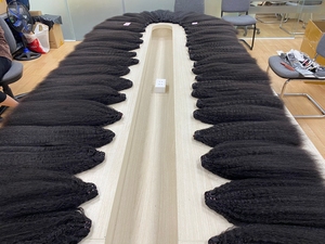 Vente en gros 1B Extensions de cheveux humains vierges Remy alignés sur les cuticules vietnamiens non transformés Perruque frisée et droite Cheveux tressés en dentelle - Product Image 4