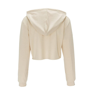 Conjunto de Sudadera Corta con Capucha y Pantalones Cortos de Felpa para Mujer, Color Verde Oliva, Manga Larga, Color Sólido, Estilo Casual - Product Image 5
