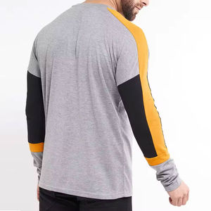 Camiseta de Manga Larga para Hombre, Corte Ajustado, 100% Algodón, Alta Calidad, Transpirable, Secado Rápido, Cuello Redondo, Colores Personalizados, Nuevo Diseño - Product Image 5