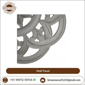 Panel de pared de madera MDF tallado grueso de 40x40 cm 16mm para el hogar, paneles de madera de alta calidad, fabricante indio exportador - Product Image 3