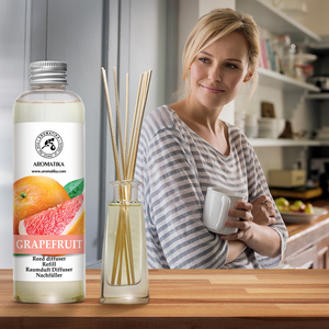 Aromatika Natural Grapefruit Aroma <b>Diffuser</b> <b>Refill</b> Liquid 200ml Long Lasting Room Fragrance <b>Reed</b> <b>Diffuser</b> Oil - Product Image 6