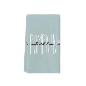 Serviettes de cuisine brodées en coton bio de golf d'automne de qualité supérieure 45x65cm 200 GSM serviettes quotidiennes anti-rétrécissement à séchage rapide certifiées GOTS - Product Image 4