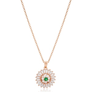 Pendentif à breloque arrondi en pierre d'émeraude fait à la main en gros turc bijoux en argent sterling 925 - Product Image 5