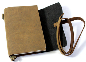 Đẹp Brown Shade Bảng điều chỉnh khâu kraft giấy da Tạp Chí Chất lượng cao mềm Bìa văn phòng cung cấp máy tính xách tay màu nâu đen - Product Image 4