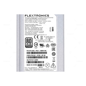 341-0732-02 แหล่งจ่ายไฟซิสโก้ 1600W AC 80 PLUS PLATINUM สำหรับ HX240C UCS C240 M4 M5 ปรับปรุงใหม่ - Product Image 4