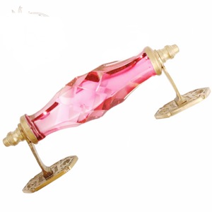 Herrajes de latón de cristal Rosa modernos, tirador de puerta de armario de proveedor global para cajones de cocina y sala de estar - Product Image 2