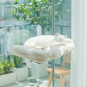 Đám Mây Hình Dạng Mèo Võng Mèo Cửa Sổ Perch Mềm Sang Trọng Mèo Giường Với Mạnh Mẽ Hút Cup Mèo Cửa Sổ Ghế Cho Tắm Nắng Và Ngủ - Product Image 1