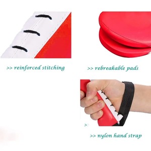 Vêtements d'entraînement de sports de plein air pour hommes Pied volant Cible Taekwondo Boxe Combat Focus Pads Matériau en cuir PU Gagner Sparring - Product Image 5