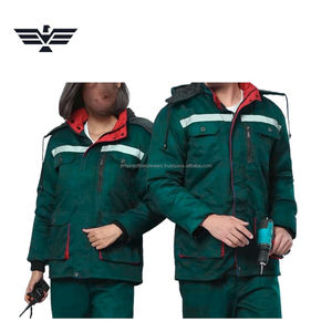 Overol de Trabajo Unisex de Algodón Reflectante y Cómodo, Chaqueta de Seguridad Industrial con Capucha Estampada en Serigrafía para Hombres y Mujeres - Product Image 2