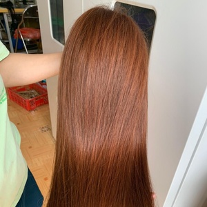 Cloudy Hair Collection Smooth No-Tangle Vietnamese Non-Remy Skin Weft Frontal <b>Wig</b> Coffee Color 13X4/13X6 for Machine Hair - Product Image 1