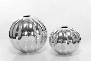 แจกันดอกไม้ทำจากโลหะสีผสมเข้ากันดีที่สุด,แจกันและแจกันดอกไม้ดีไซน์แฮนด์เมดสำหรับตกแต่งบ้านสีเขียว - Product Image 3