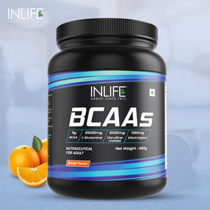 Inlife BCAA en Polvo, Aminoácidos para la Salud Muscular, Incluye L-Glutamina, Citrulina Malato, Electrolitos, Certificado GMP, en Botella - Product Image 6