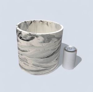 Haute qualité Aqua tourbillonné résine seau à glace poignées en cuir nouées pour vin Champagne stockage décor de barre de noël pour hôtels - Product Image 6