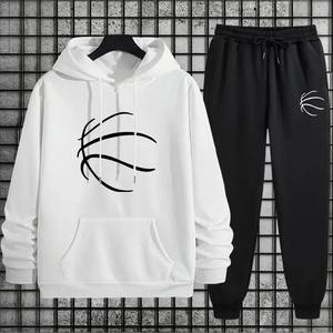 Ensemble de survêtement pour homme 2025, respirant, écologique, imprimé, sweat-shirt à capuche et pantalon, ensemble 2 pièces, veste zippée décontractée, quotidien - Product Image 6