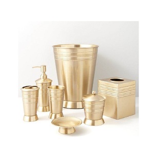 Hammered Design Stainless Steel Bathroom <b>Set</b> for Hotel and Home Decoration Luxury Stylish Best Quality Bathroom <b>Set</b> for Top Sale - Product Image 2