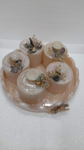 Juego de Fruteros de Resina Epoxi con Bandeja Redonda, Último Modelo en Vajilla, Hecho a Mano, Calidad Estándar, Superventas en India - Product Image 2