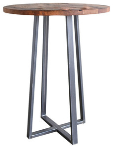 Personnalisé Moderne Teck Acajou Poudre Manteau Fer Restaurant Bois Métal Bar Table 100% Fabrication Originale pour Hôtels Écoles - Product Image 2