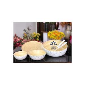 Bol en fibre de bambou tourné, sans danger pour les aliments, écologique, le moins cher, artisanal, naturel, pour servir le dîner, de BLFC - Product Image 1