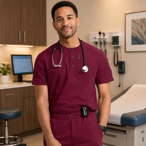 Ensemble de blouses médicales unisexes, vêtements de travail pour le secteur de la santé, uniforme de clinique, vêtements d'infirmière, tenue de médecin d'hôpital - Product Image 1