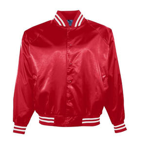 Alta calidad Hip Hop más nuevo OEM hombres Streetwear satén seda Varsity chaqueta, venta al por mayor transpirable estilo único Varsity chaqueta - Product Image 3