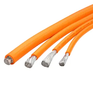 ISO19642 1500VDC -40C-125C EV XLPE Shielded Cables Bare Copper Condutor XLPE Single Conductor Wires for New Energy Equipment