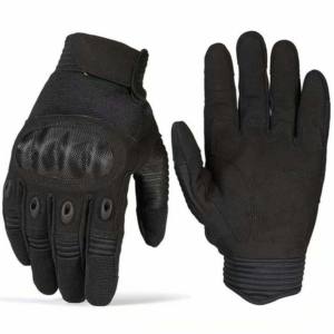 Gants d'extérieur tactiques personnalisés en cuir et coton résistants aux chocs pour l'hiver - Product Image 2