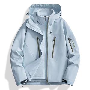 Veste matelassée à capuche pour homme, tissu en toile, imperméable, coupe-vent, respirante, col montant, fermeture éclair, vêtements de travail d'hiver, service OEM - Product Image 5