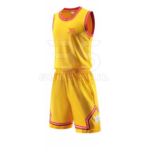 Conjunto de uniforme de baloncesto al por mayor, Impresión de nombre y número de equipo personalizado para deportes escolares, uniforme de baloncesto profesional - Product Image 2