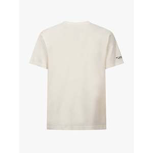 T-Shirt America's Cup 38 Road Napoli 100% Cotone Jersey Traspirante Off-White con Logo Stampato Tessuto 180 Grammi - Product Image 2