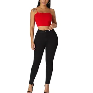 Jeans moulants taille élastique pour femmes, qualité supérieure, nouvelle mode, vente en gros, couleur personnalisée ODM - Product Image 6