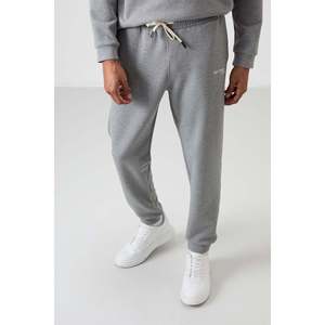 Conjunto Deportivo para Hombre en Algodón Gris Melange, Grueso, Suave, Texturizado, con Bordado - 85254 - Gb melange/gb melange - Product Image 4