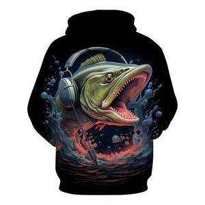 Sudadera de pesca Ropa deportiva de pesca con capucha Manga larga Diseño personalizado Sublimación Impreso Rendimiento Fleece Pesca con capucha - Product Image 2