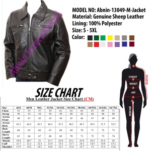 <b>Men</b> New Fashion Genuine Leather <b>Jacket</b>/<b>Summer</b> Parka Fashion Pakistan Leather <b>Jacket</b> - Product Image 6