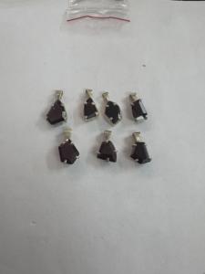 Gargantilla de Plata de Ley 925 Chapada en Oro de 18K con Piedra de Granate Natural, Regalo de Aniversario, Unisex, Venta al por Mayor, Estilo Hindú - Product Image 6