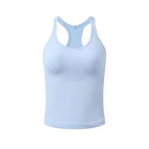Camisetas sin mangas para mujer, alto rendimiento, secado rápido, gimnasio, entrenamiento, malla trasera, deportes, Yoga, chaleco, Fitness, transpirable, personalizado, de alta calidad, OEM - Product Image 4