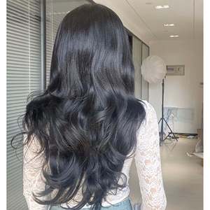 Ciera H-DWY Transparent Lace Front Long Wavy <b>Brown</b> Glueless Synthetic <b>Wig</b> Middle Part - Product Image 4