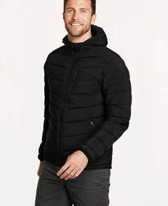 Unisex Custom Puffer Bomber <b>Jackets</b> Quilted Zip Winter Outdoor <b>Jacket</b> With Breathable Bubble <b>Padding</b> <b>Hooded</b> Collar Wholesale - Product Image 5