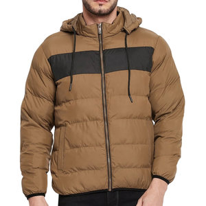 Chaqueta acolchada de alta calidad con logotipo personalizado, chaqueta acolchada de burbujas con aislamiento de invierno para hombre, prendas de vestir exteriores impermeables a prueba de viento, capucha acolchada - Product Image 4