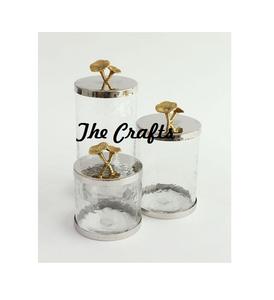 Marvelous Design Glass Canister With Marble And Metal Best Quality Wedding <b>Gifts</b> <b>Box</b> At Acceptable Prices - Product Image 3