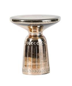 Mesa de centro de metal de forma redonda de calidad superior de diseño único para restaurante y decoración del hogar de India Export - Product Image 4