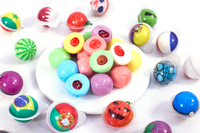 Bonbons gélifiés multicolores de haute qualité en forme de boule, certifiés Halal, personnalisables pour enfants