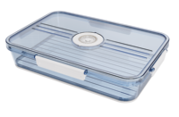 Boîte de rangement hermétique en plastique pour réfrigérateur avec plateau de drainage, sans BPA, pour la conservation des aliments, fabriquée en Chine