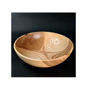 Tazón de ensalada de madera hecho a mano con acabado pulido liso, para frutas, pasta, estilo rústico, para servir en la cocina, decorativo, natural, centro de mesa - Product Image 4