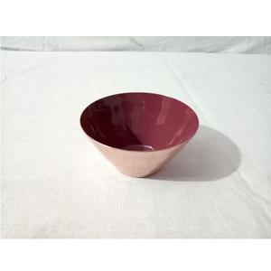 Bol à fruits de finition en émail rouge avec bol de service en métal en fer à l'intérieur pour la décoration de salle à manger et de table - Product Image 6