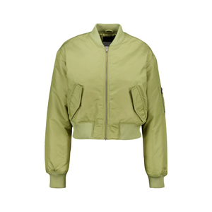 2025 couleur unie pleine fermeture éclair femmes Bomber veste de qualité supérieure léger Bomber veste pour femmes haute qualité vêtements de rue - Product Image 1