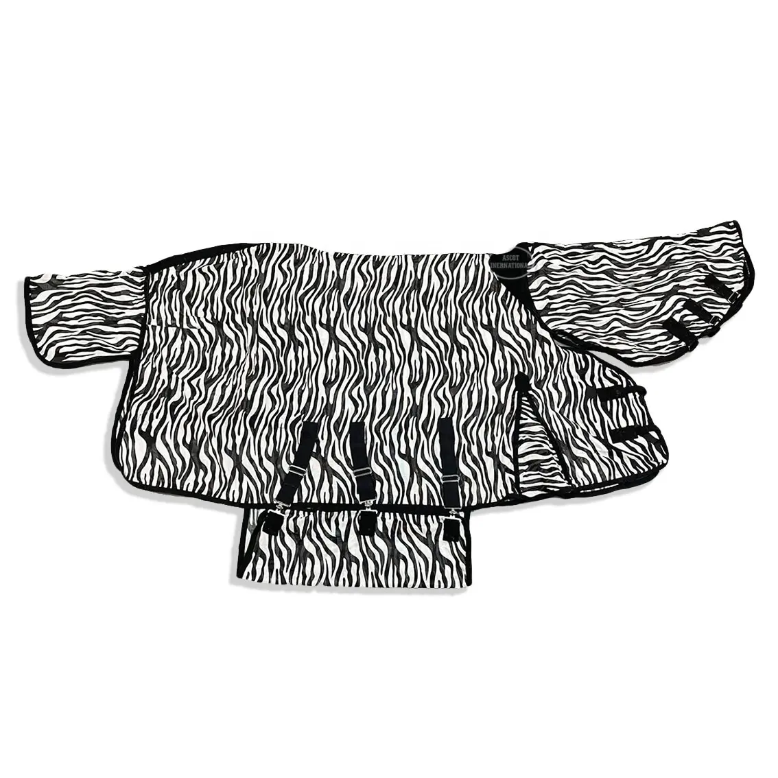 Cavallo inverno affluenza tappeto zebra mesh print tail belly neck guard poliestere cotone abbigliamento equestre attrezzatura per cavalli all'ingrosso
