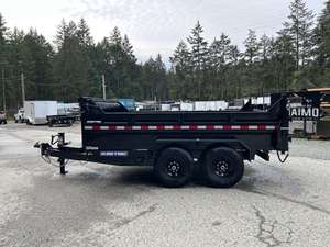 2025 Heavy Duty Hydraulic Dump <b>Farm</b> <b>Trailer</b> 7x12 Tilt Bed Utility Hauler for Manure Soil and Bulk Material - Product Image 2