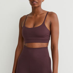 Sujetador Deportivo LULU de Punto Sin Costuras con Logotipo Personalizado OEM, Alta Elasticidad, Jacquard, Efecto Moldeador, Absorbe la Humedad, Chaleco de Yoga para Gimnasio, Sujetador de Yoga Lulu - Product Image 2