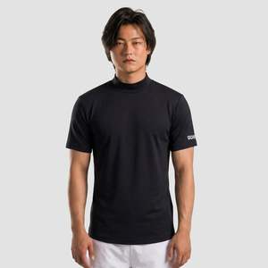 100% Polyester Noir, Tissu 180g, Coupe ajustée athlétique, Long, Tricoté, Respirant, avec logo uni, Compression pour le sport - Product Image 1